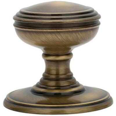 PAIR Textured Mortice Door Knob 70mm Diameter Florentine Bronze Door Handle