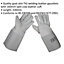 PAIR TIG Welding Gauntlets - Goat Skin Leather - 160mm Split Cow Leather