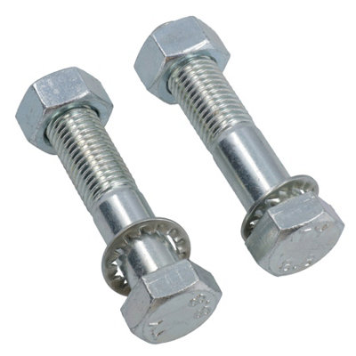 PAIR Tow Bar / Tow Ball Bolts 75mm Long with Nuts & Washers HIGH TENSILE