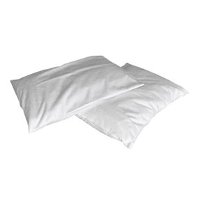 PAIR Waterproof Soft Towelling Pillowcase - Standard Size - Zipped Closure