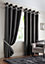 Palace 90" x 90" Charcoal (Ring Top Curtains)