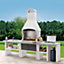 Palazzetti 803004910 Marbella Outdoor BBQ Kitchen with Twin Gas Hob and Sink - Anthracite