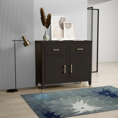 Palazzi 2 Door 2 Drawer Sideboard Black