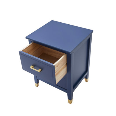 Palazzi 2 Drawer Bedside Blue H61 W45 D40cm