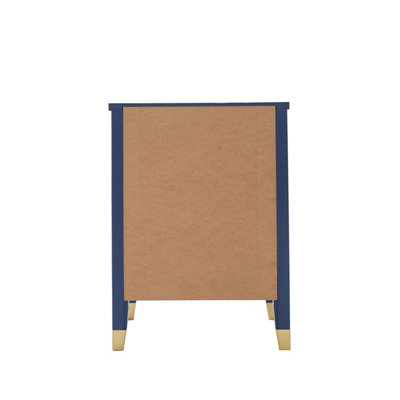 Palazzi 2 Drawer Bedside Blue H61 W45 D40cm