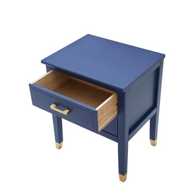 Palazzi 2 Drawer Bedside Blue H61 W50 D40cm