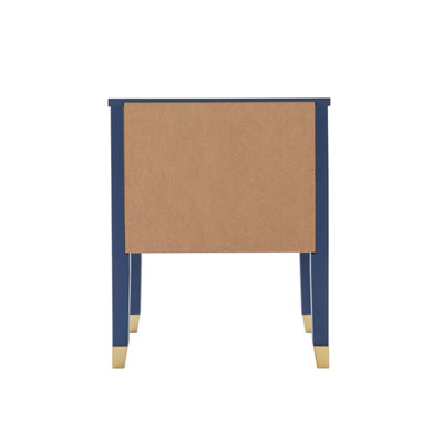 Palazzi 2 Drawer Bedside Blue H61 W50 D40cm
