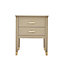 Palazzi 2 Drawer Bedside Table Clay