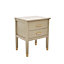 Palazzi 2 Drawer Bedside Table Clay