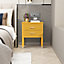 Palazzi 2 Drawer Bedside Table Mustard