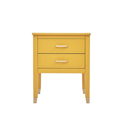 Yellow deals bedside table