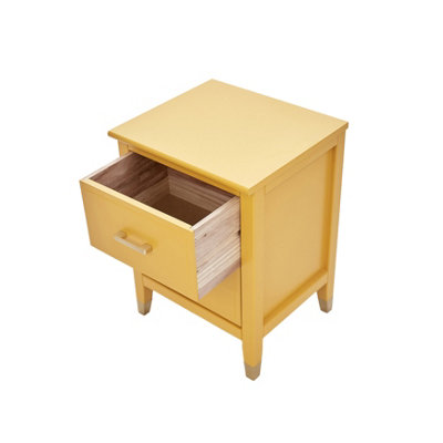Palazzi 2 Drawer Bedside Table Mustard