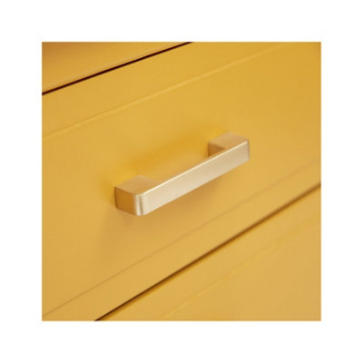 Palazzi 2 Drawer Bedside Table Mustard