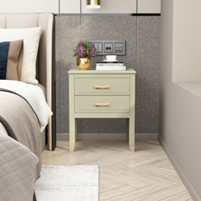 Palazzi 2 Drawer Bedside Table Teal