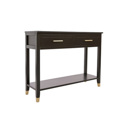 Palazzi 2 Drawer Console Table Black