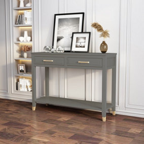 Palazzi 2 Drawer Console Table Grey