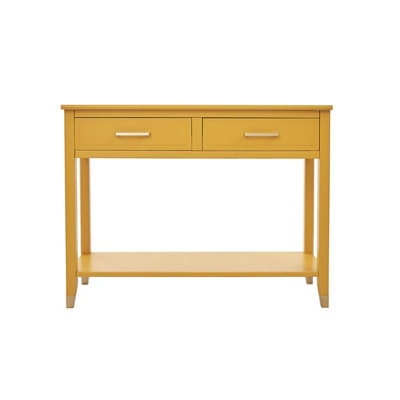 Palazzi 2 Drawer Console Table Mustard