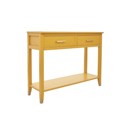Palazzi 2 Drawer Console Table Mustard