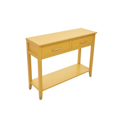 Palazzi 2 Drawer Console Table Mustard