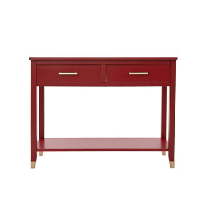 Palazzi 2 Drawer Console Table Red