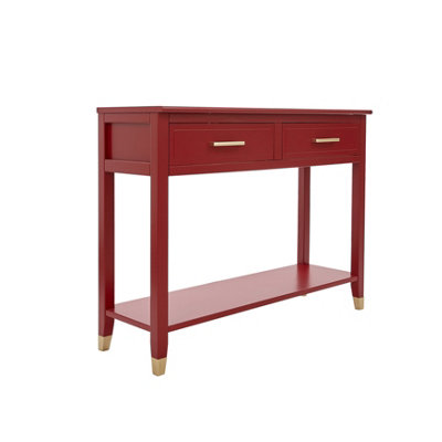 Palazzi 2 Drawer Console Table Red