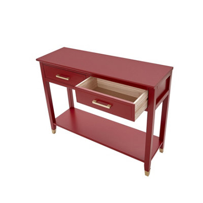 Palazzi 2 Drawer Console Table Red