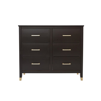 Palazzi 6 Drawer Chest of Drawers Black