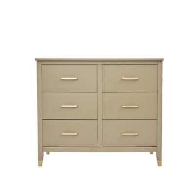 Palazzi 6 Drawer Chest of Drawers Clay