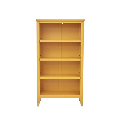 Palazzi Bookcase H127 W69 D25cm - Mustard