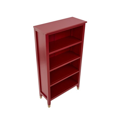 Palazzi Bookcase H127 W69 D25cm - Red