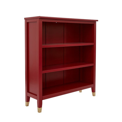 Palazzi Bookcase H97 W89 D25cm - Red