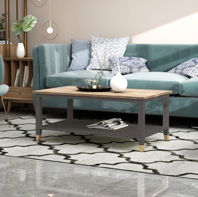 Palazzi Coffee Table H45 W100 D56cm Grey/Natural