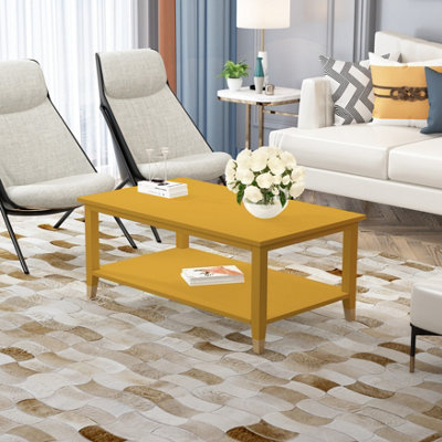 Palazzi Coffee Table H45 W100 D56cm Mustard