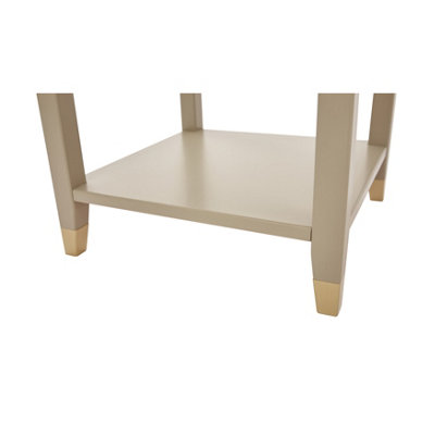 Palazzi Side Table H58 W50 D50cm Clay