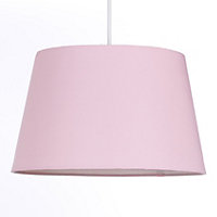 Pale Pink Tapered Drum Shade for Ceiling and Table Lamp 12 Inch Shade