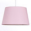 Pale Pink Tapered Drum Shade for Ceiling and Table Lamp 12 Inch Shade