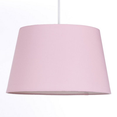 Pale Pink Tapered Drum Shade for Ceiling and Table Lamp 14 Inch Shade