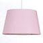 Pale Pink Tapered Drum Shade for Ceiling and Table Lamp 14 Inch Shade