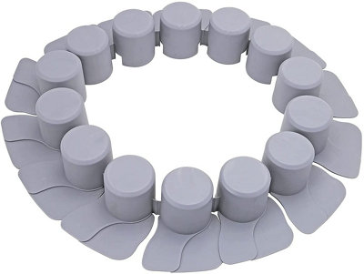 Palisade Edging for Garden Lawn and Plant Borders - Easy to Install with Push-in Secure Pegs - Create Flowerbeds Paths