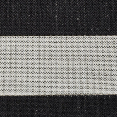 Palisades Trail Flat Weave Super Durable Easy Clean Stripe Rug - Black/White - 120x170