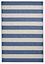 Palisades Trail Flat Weave Super Durable Easy Clean Stripe Rug - Blue/Light Beige - 160x230
