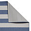 Palisades Trail Flat Weave Super Durable Easy Clean Stripe Rug - Blue/Light Beige - 160x230