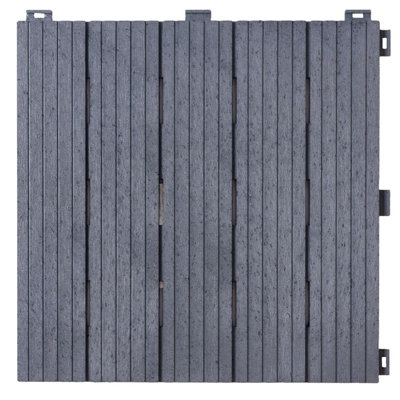 Pallet Deal - Nicoman Composite Interlocking Cosmo Deck Tiles 30cm x 30cm Light Grey - 630pcs