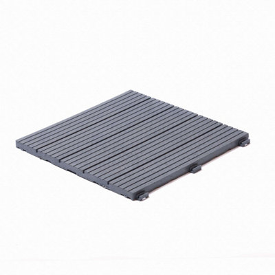 Pallet Deal - Nicoman Composite Interlocking Cosmo Deck Tiles 30cm x 30cm Light Grey - 630pcs - 6