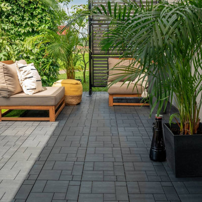 Pallet Deal - Nicoman Composite Interlocking Mosaic Deck Tiles 30cm x 30cm - 630pcs - 6