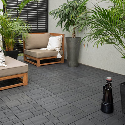 Pallet Deal - Nicoman Composite Interlocking Mosaic Deck Tiles 30cm x 30cm - 630pcs - 9