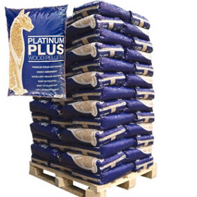 Pallet of 65 Bags Platinum Plus Animal Cat & Kitten Litter Wood Pellets Premium Biodegradable Softwood for House Training