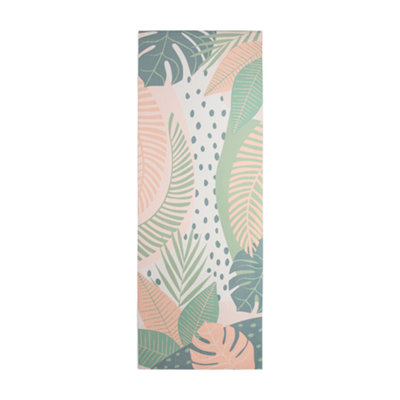 Palm Design Patterned Yoga Mat for Relaxing Practice