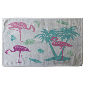 Palm & Flamingo (Bath Towel) / Default Title