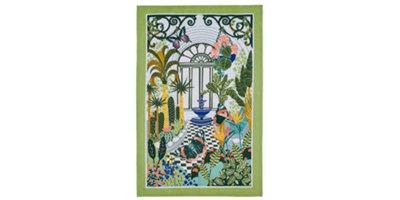 Palm House Floral Print 100% Cotton Tea Towel Price Comparisons | Compare The Build